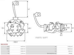 �������� ���� Mitsubishi Delica 94-07 / L200 86-96 SBH5035S ����