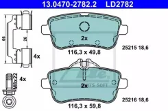 ������� ����. ���. Ceramic Mercedes GL-Class (X166) 12-/GLE (W166/C292) 15-/GLS (X166) 15-/M-Class (W166) 11- 13047027822 ����