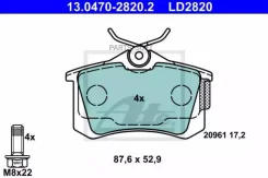 ������� ����. ���. Ceramic AUDI A3/A4/A6/A8/Allroad, VW Golf IV/Passat B5/Sharan/Lupo, Skoda Octavia/Fabia/Super B 13047028202 ����