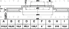 ���� ��������� ������ ������������� Isuzu Trooper 91-/ OPEL Frontera/Monterey 91- BS0124 ����