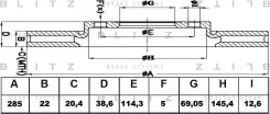 ���� ��������� �������� ������������� Mitsubishi Pajero Pinin 99- BS0418 ����