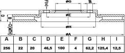 ���� ��������� �������� ������������� Hyundai Accent/i20 05-/ KIA Rio 05- BS0445 ����