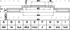 ���� ��������� ������ ������������� Lexus RX 08- BS0454 ����