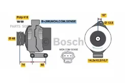 ��������� 14 v 80 a 0986044701 ����