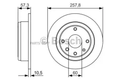 ���� ����. ���. [258x10,5] 4 ���. Daewoo/Chevralet Nubira 1,6-1,8 03-/ Lacetti 1,4-1,8 05- 0986479985 ����