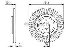 ���� ����. ���. ����. [354,5x32] 4 ���. Infinity FX/Q70/QX70 0986479T02 ����