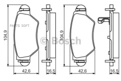 ������� ����. ���. OPEL Astra 1.2i-2.0Di 98-01/Zafira 1.8i/2.0Di 99-00 0986495250 ����