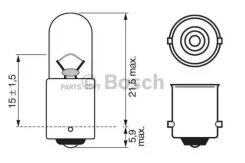 ����� T4W 12V 4W Pure light (��������� �������) (���� �� 1 ��. ) 1987302207 ����