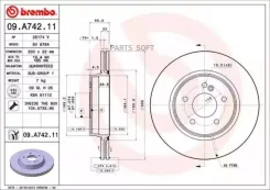 ���� ����. ����. ����. [300x22] 5 ��� Mercedes W202/ W203/ C209/ A209/ S203 08.97- 09A74211 ����