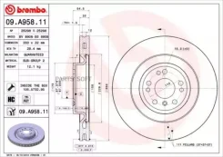 ���� ����. ���. [350x32] 5 ���. MB GL/M-Class (X166/W166) 11- 09A95811 ����