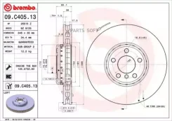���� ���� ������� L 348x36 5 ��� BMW 5/6/7 (F10/F11/F12) 10.08- 09C40513 ����