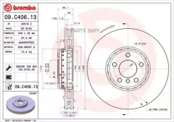 ���� ����. ���. ���� R [348x36] 5 ���. BMW 5/6/7 (F10/F11/F12) 10.08- 09C40613 ����