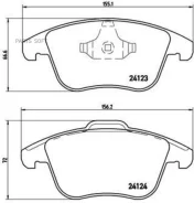 ������� ��������� �������� ������. ����� Brembo Xtra FORD Galaxy (WM) 05/06-06/15 / FORD Mondeo IV (P24076X ����