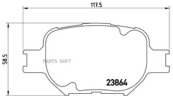 ������� ��������� �������� ������. Toyota (FAW) Corolla EX (E120) 05/07-12/17 / Toyota (FAW) Crown P83054 ����