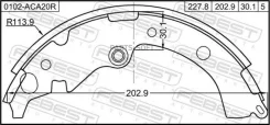 ������� ��������� ������ (����������) Toyota Isis ANM1#, ZGM1#, ZNM10 2004.09-2018.01 [JP] 0102ACA20R ����