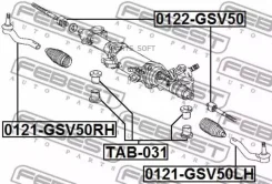���������� ������� ����� Lexus ES350 13 0121GSV50LH ����