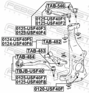 ����� �������� ������ ����� Lexus LS460/460L USF4# 2006.08-2012.09 [GR] 0124USF40F6 ����