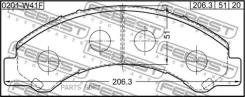 ������� ��������� �������� Toyota DYNA/Toyoace BU3, BZU3, RZU3, XZU3 1999.05-2007.05 [JP] 0201W41F ����