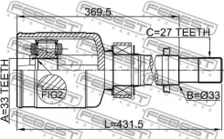 ���� ���������� ������ 33x33x27 Nissan Qashqai J10E 2006.12-2013.12 [ER] 0211J10ERH ����