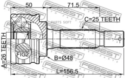 ���� �������� ������ 26x48x25 Mitsubishi Outlander CW0# 2006.09-2013.06 [NA] 0410GA2RR ����
