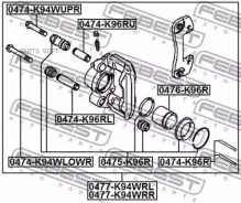 ������� ��������� ������ ����� Mitsubishi Challenger K90# 1996.05-2001.08 [JPN] 0477K94WRL ����