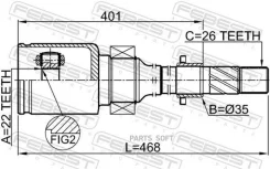���� ���������� R 22x35x26 Mazda 3 BM 2013-2016 [GEN] 0511BMATRH ����
