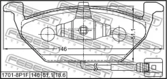 ������� ��������� �������� AUDI A3/S3/Sportb. /LIM. /QU. 2005-2013 [USA] 17018P1F ����