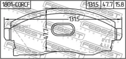 ������� ��������� �������� OPEL Meriva-A 2003-2010 1801CORCF ����