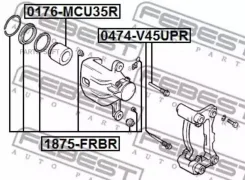 ����������� �������� ���������� ������� Isuzu Bighorn/Trooper UY 1998-2002 1875FRBR ����
