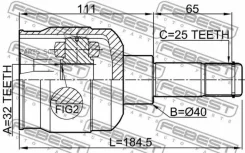 ���� ���������� 32X40X25 Chrysler Stratus/ Sebring 2001-2006 [NA] 2011SEB ����