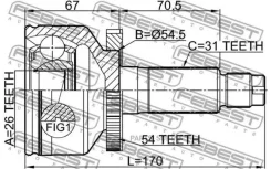 ���� �������� 26x54.5x31 KIA Carnival/Sedona 05 2006.11-2014 [GEN] 2210CARNA54 ����