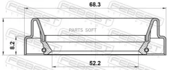 ������� ������� 52.2x68.3x8.2x8.2 95FDY54680808C ����