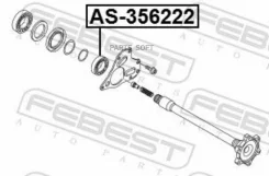 ��������� ���������� ���� 35X62X22 Audi A4 AS356222 ����