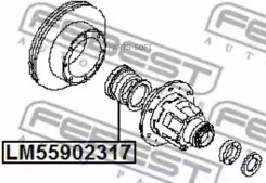 ��������� ��������� 55x90x23x17 Nissan Cabstar F24M 2006.09- [EL] LM55902317 ����