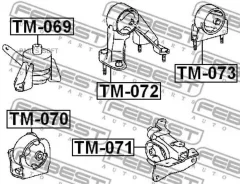 ������� ��������� ������ (��������������) Toyota Ipsum ACM2# 2001.05-2009.12 [JP] TM069 ����