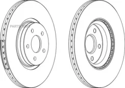 �������� ������� 320x25 5 ��� FORD Focus III (04/11-) Kuga II (01/13-) Tourneo (12/12-) Transit 13 (09/13-) DDF1649C1 ����