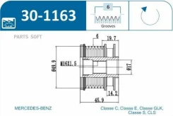 ���� �����. MB W166/W204/W212/X204/R172 301163 ����