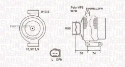��������� 14V 150A Citroen Jumper 2.2D 06- / FIAT Ducato 2.2D 06- / FORD Transit 2.2D 06- / Peugeot Boxer 2.2D 06- 063731928010 ����