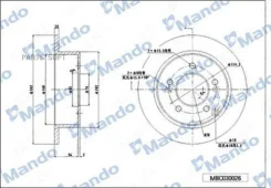 ���� ��������� ������ ��� 262*10*63 8 Hyundai MBC030027 ����