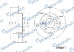 ���� ��������� ������ ��� 261 9*10*45 1 Hyundai MBC030047 ����