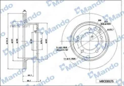 ���� ��������� �������� ��� 294*26*46 3 ������������� Hyundai MBC030176 ����