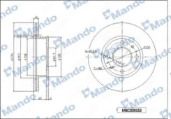 ���� ��������� �������� ��� 256 8*24 6*47 3 ������������� Hyundai (� ����� ���! ) MBC030154 ����