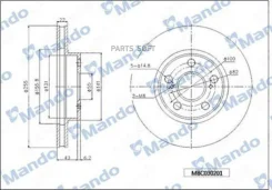 ���� ��������� �������� ��� 294*28*46 3 ������������� Mitsubishi MBC030203 ����