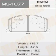 ������� ����. ���. Toyota Starlet 1,3/1,5 90-, Corolla 1,3-1,8 83-, Carina 1,6-2,0 86- MS1077 ����