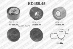 ������ ��� [128x27] + 3 ������ Renault Espace III/Megane/Scenic/Laguna 1.8/2.0 16v (F4P/F4R) 98-03 KD45545 ����
