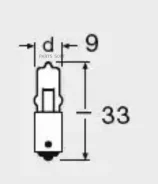 ����� Miniwatt � ���������� ������������ min 10 �� 10W 12V BA9S 20X10 WP 12V (10W) 64113 ����