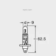 ����� 64150-01B �1 12V (55W) P14 5s �������� 1 ��. � �������� 6415001B ����