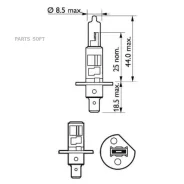 ����� Philips H1 12V 55W P14.5S Visionplus (blister - 1 ��. ) 12258VPB1 ����