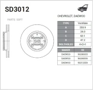 ����. ���� ���. ����. [256x24] 4 ���. Daewoo Nubira 1.6/2.0 16V 97 SD3012 ����