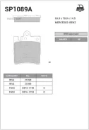 ������� �������� ������ MB W210 2.0-3.0TD 96-02 SP1089A SP1089A ����